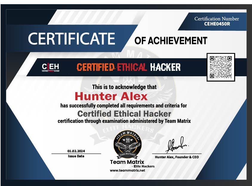 CEH Certificate